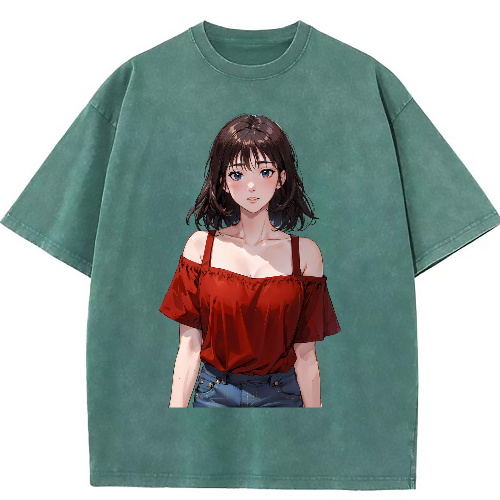 （画像用） SLAM DUNK／スラムダンク 綿100% ヴィンテージ風 半袖Tシャツ（フロントプリント）
